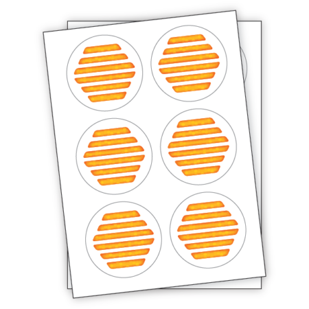 Circle Paper Stickers Sheets