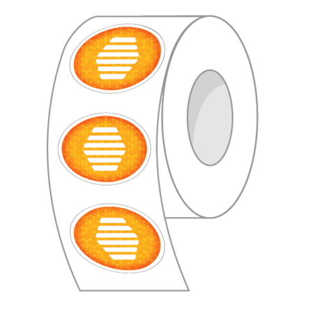 Oval Roll Labels